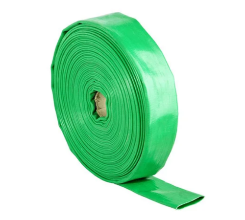 Шланг (зеленый) 1-1/2"(40мм)/50м, 4 BAR ПВХ плоской намотки