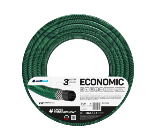Шланг армированный для поливочных устройств ECONOMIC 1"-30м.п.